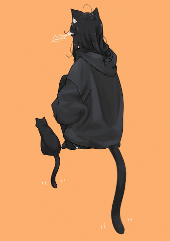 A Story About a Black Cat Who Becomes a Girl