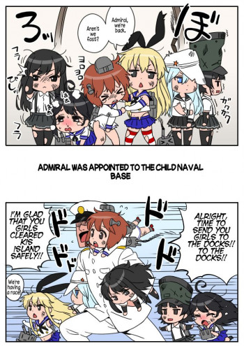 Kantai Collection - Teitoku ga Kodomo Chinjufu ni Chakuninshimashita (Doujinshi)