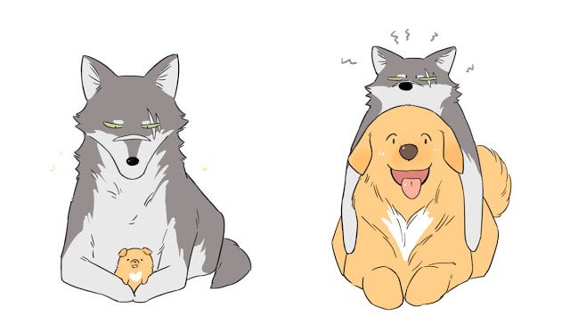 Papa Wolf and The Puppy