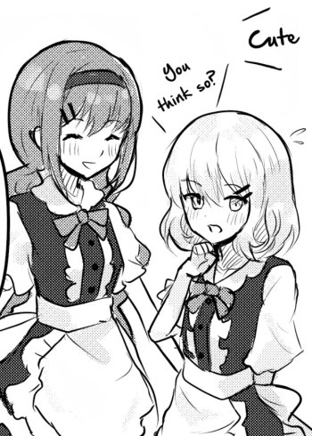 She is Convinced that her Half-Brother is a Girl (Black & White)